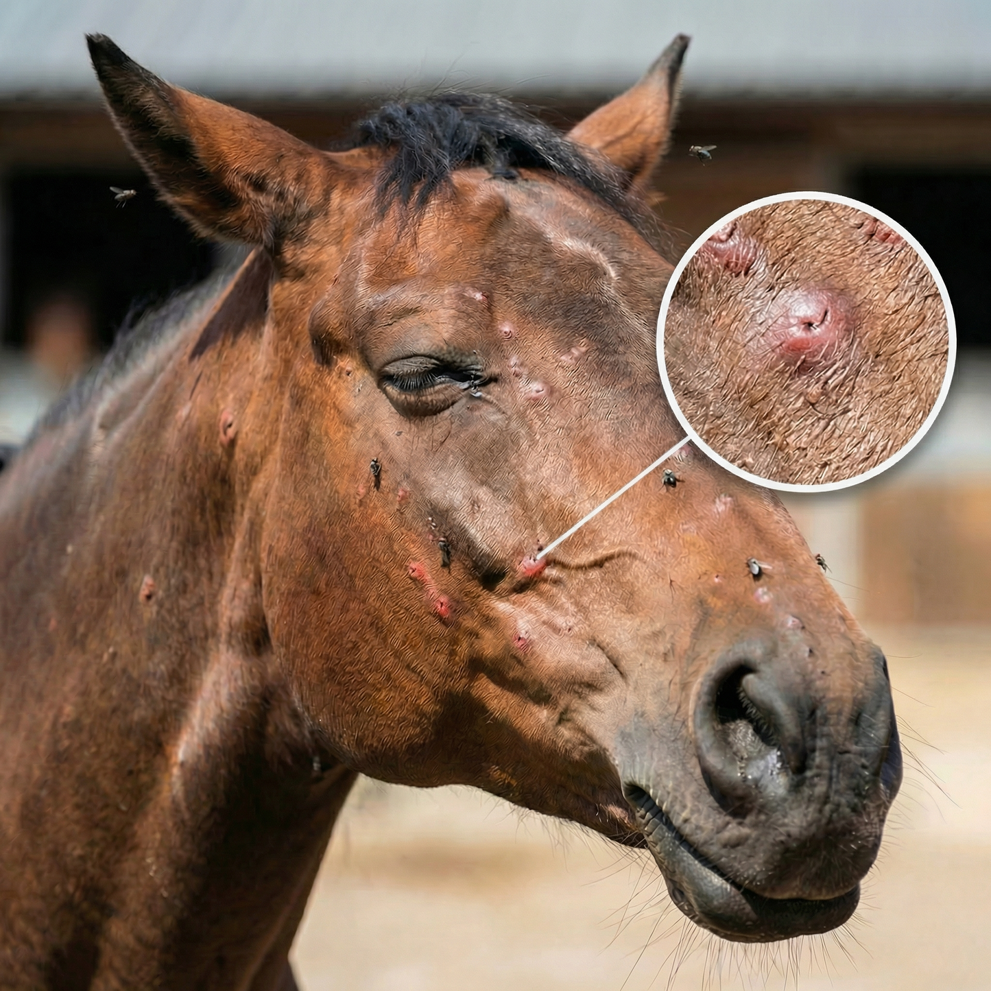 HorseHalo™ Fly Mask – Stretch Fit (With Ears)