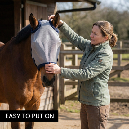 HorseHalo™ Fly Mask – Soft Mesh (Without Ears)