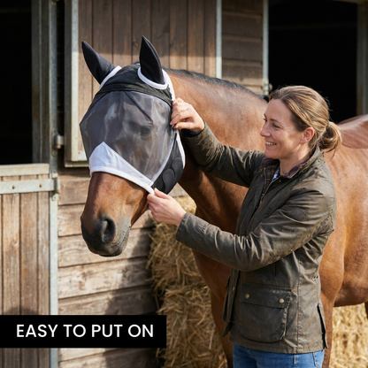 HorseHalo™ Fly Mask – Stretch Fit (With Ears)