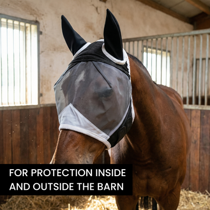 HorseHalo™ Fly Mask – Stretch Fit (With Ears)
