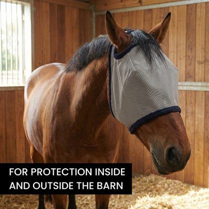 HorseHalo™ Fly Mask – Soft Mesh (Without Ears)