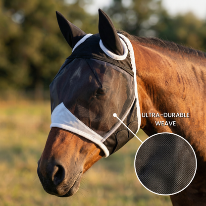 HorseHalo™ Fly Mask – Stretch Fit (With Ears)