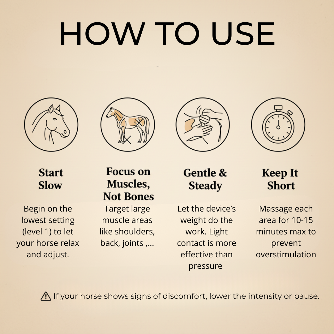 HorseHalo™ 8 Heads Red Light Massage Gun