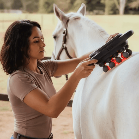HorseHalo™ 8 Heads Red Light Massage Gun