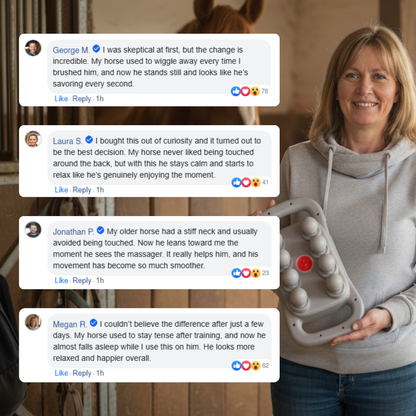 HorseHalo™ 8 Heads Red Light Massage Gun