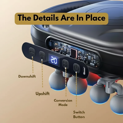 HorseHalo™ 8 Heads Red Light Massage Gun
