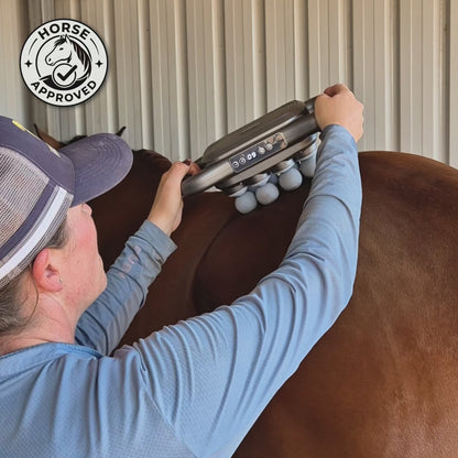 HorseHalo™ 8 Heads Red Light Massage Gun